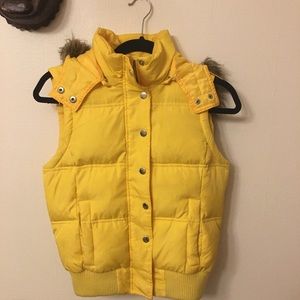 Forever 21 Yellow Winter Vest
